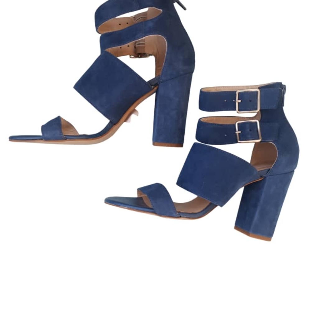Jessica Simpson Navy Block Heel Sandals